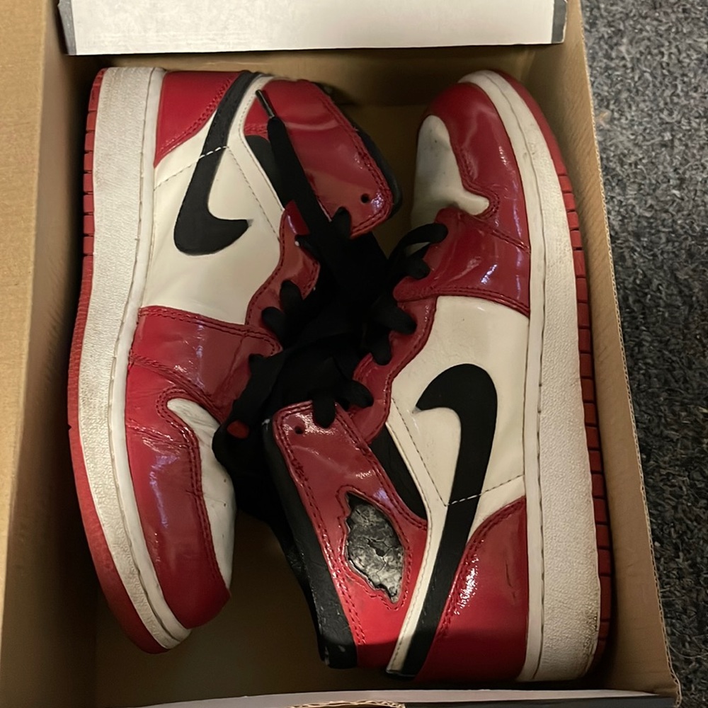 Jordan 1 Chicago Patent leather 🤍❤️